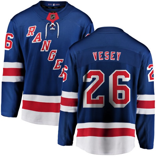 Herren New York Rangers Eishockey Trikot Jimmy Vesey #26 Breakaway Königsblau Fanatics Branded Heim